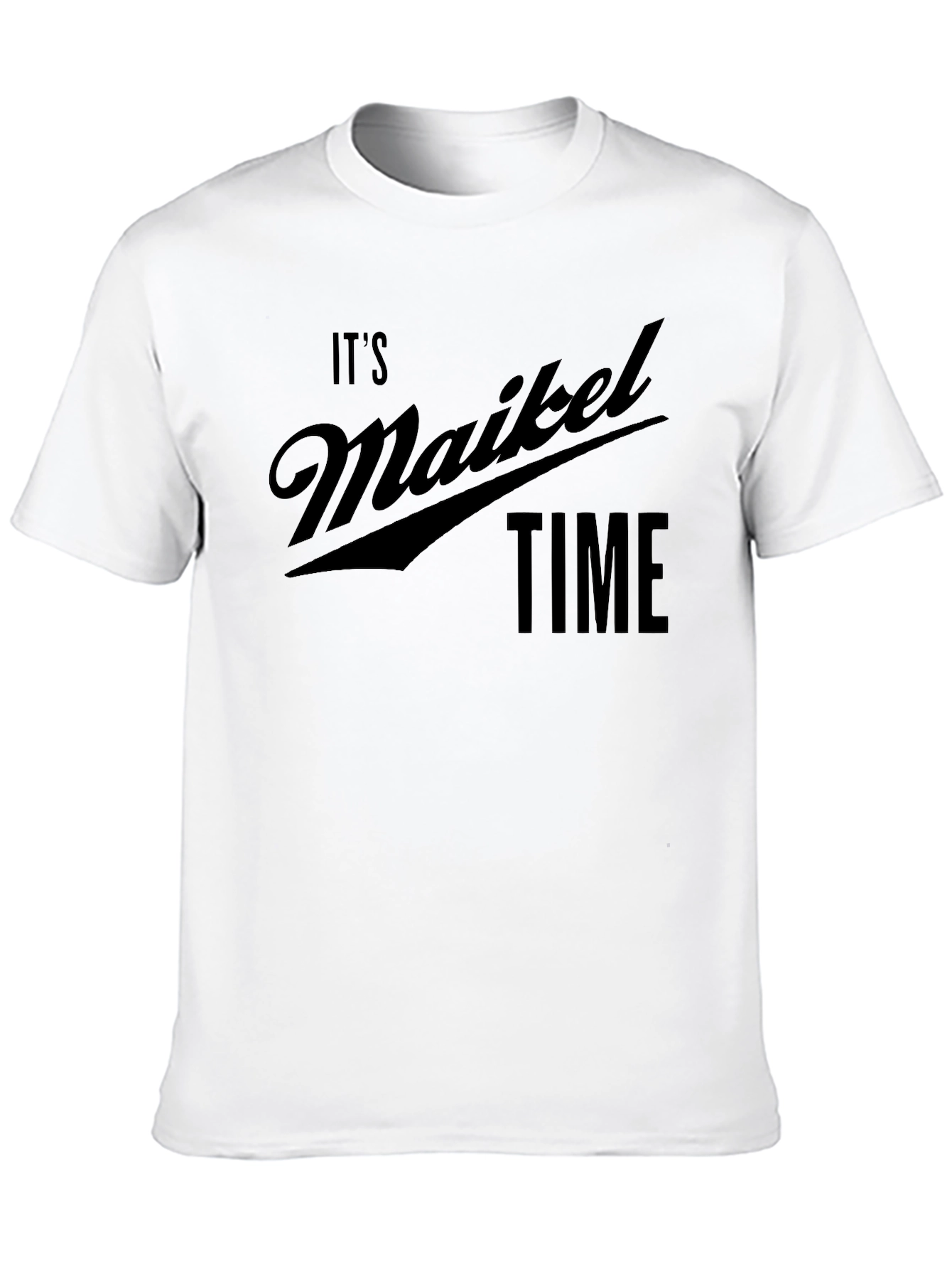 Its Maikel Time Black T-Shirt