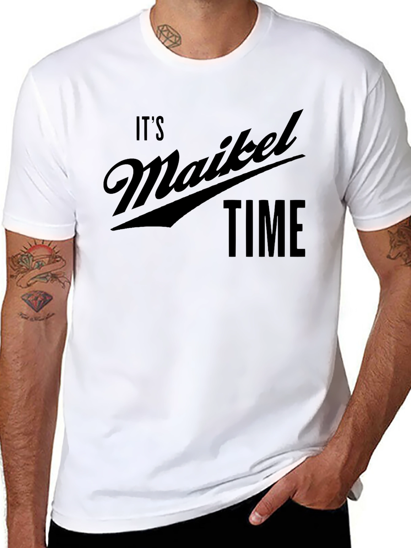 Its Maikel Time Black T-Shirt