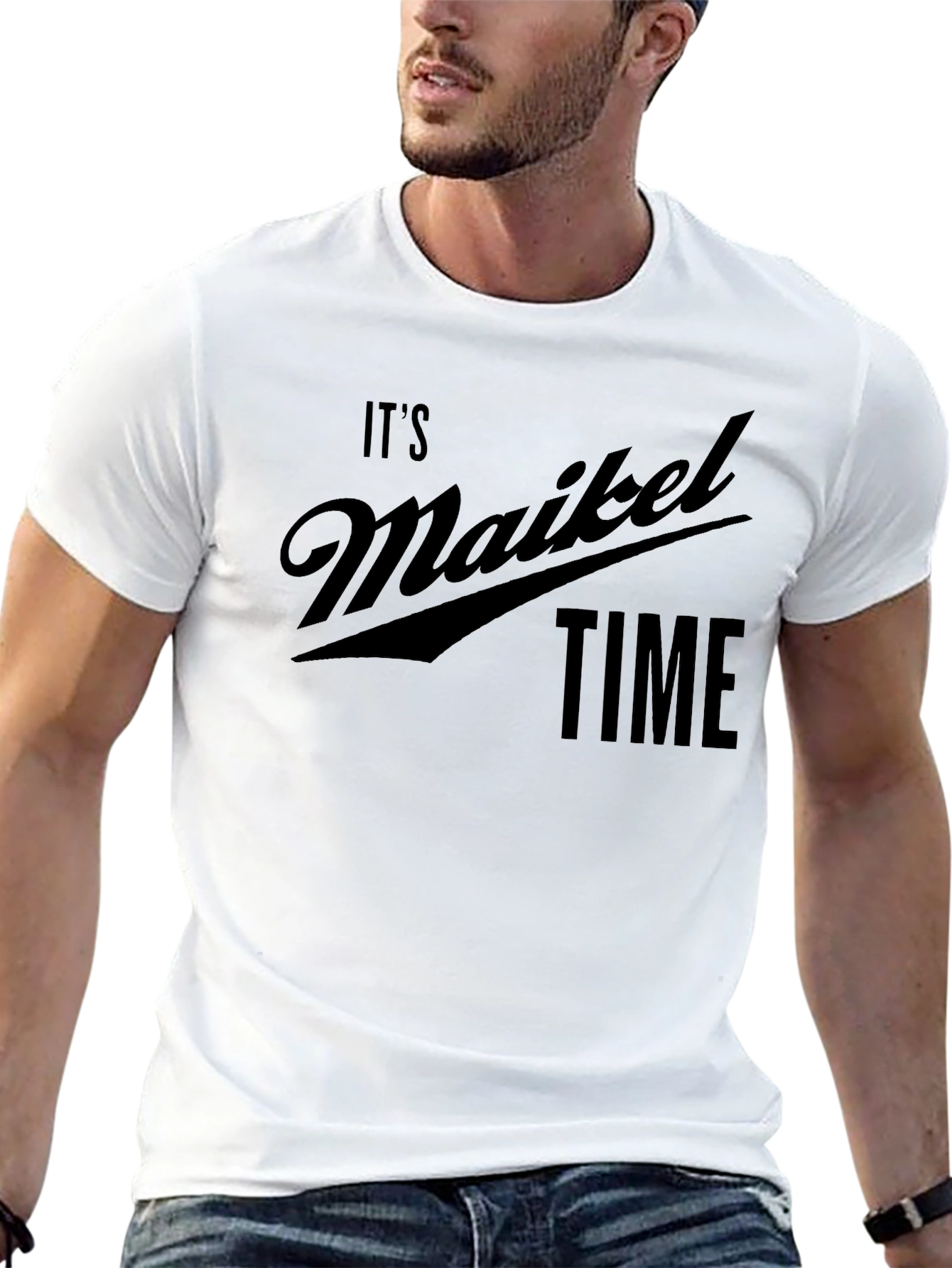 Its Maikel Time Black T-Shirt