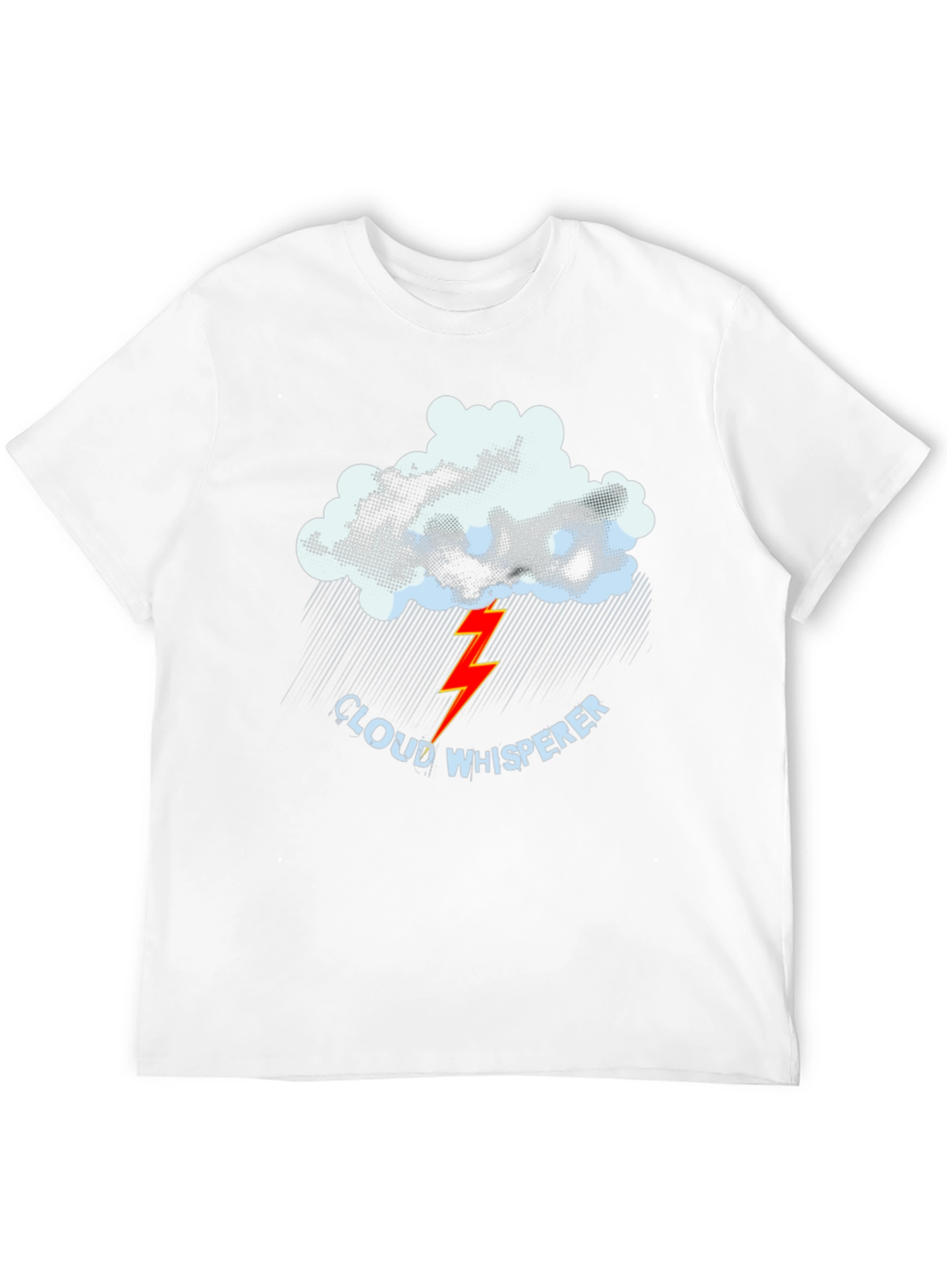Cloud Whisperer Graphic Tee - Black Cotton