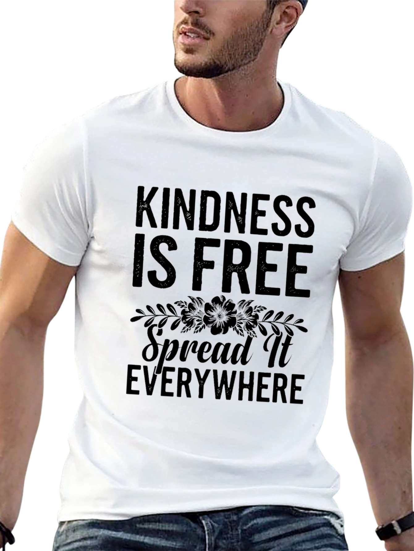 Kindness Is Free Spread It Everywhere Graphic Tee