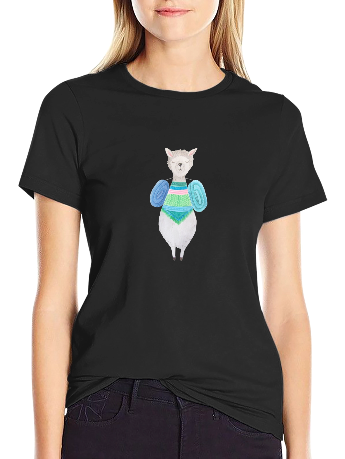 Knitting Alpaca T-Shirt - Unique Design