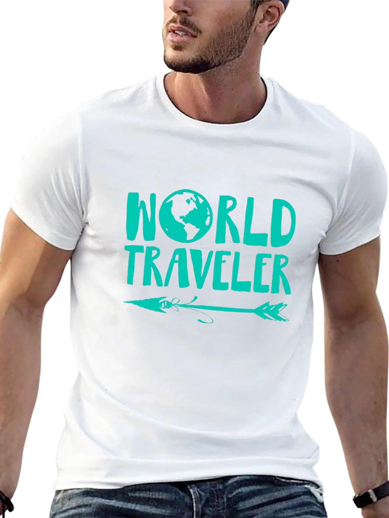 World Traveler Graphic Tee - Adventure Awaits