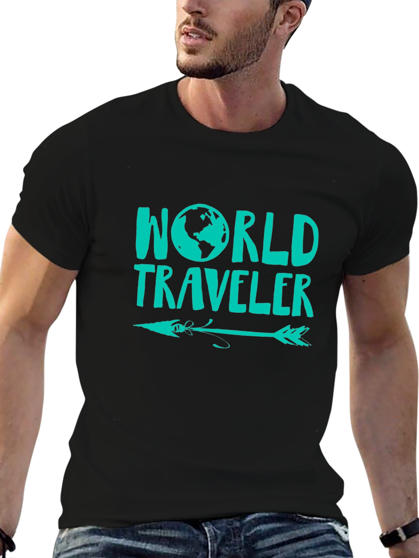 World Traveler Graphic Tee - Adventure Awaits