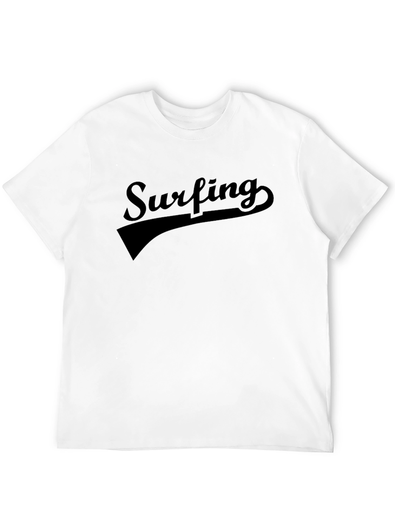 Surfing Graphic T-Shirt - Black