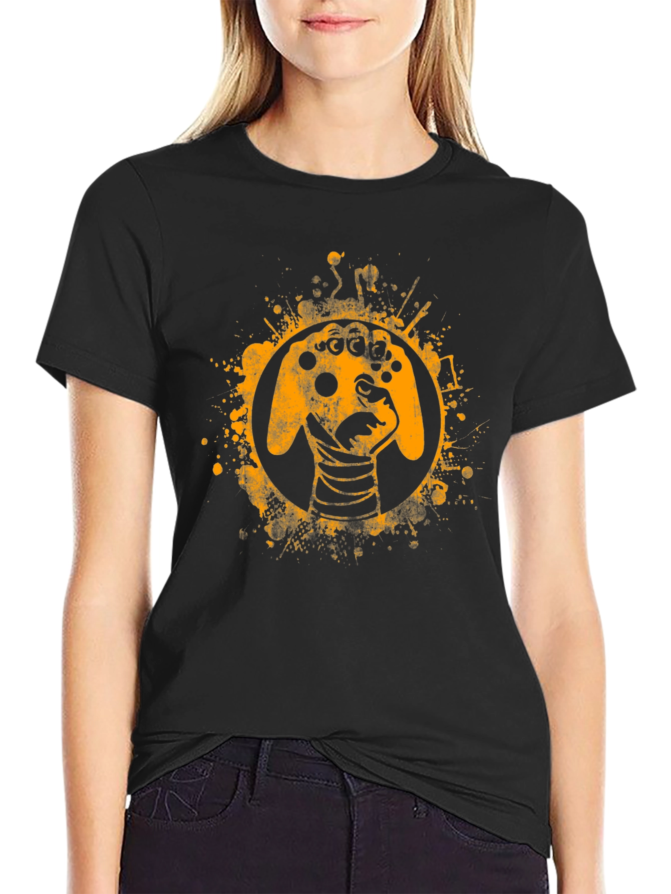 Gamer Controller Graphic Tee - Black
