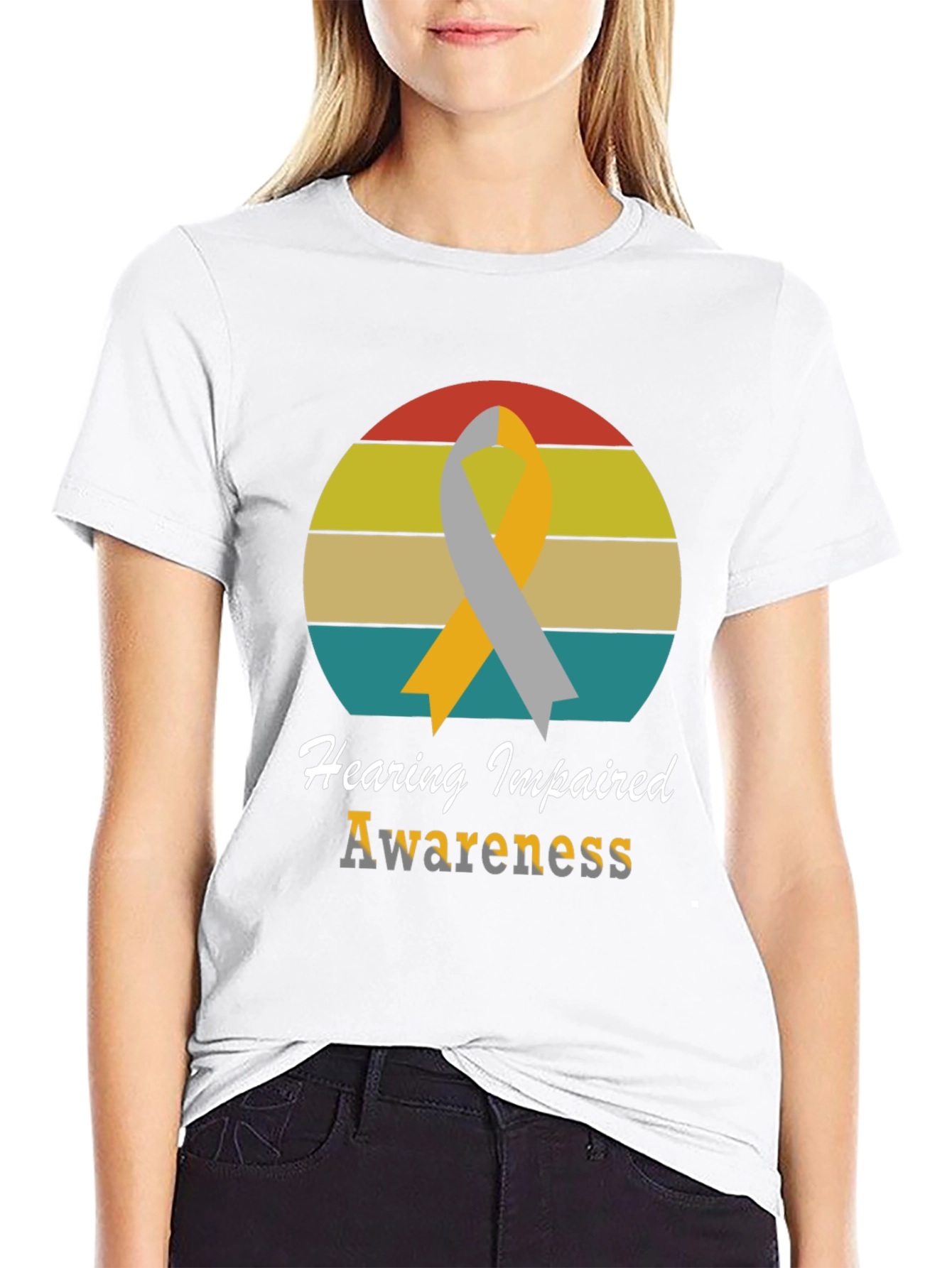 Hearing Impaired Awareness T-Shirt - Retro Style