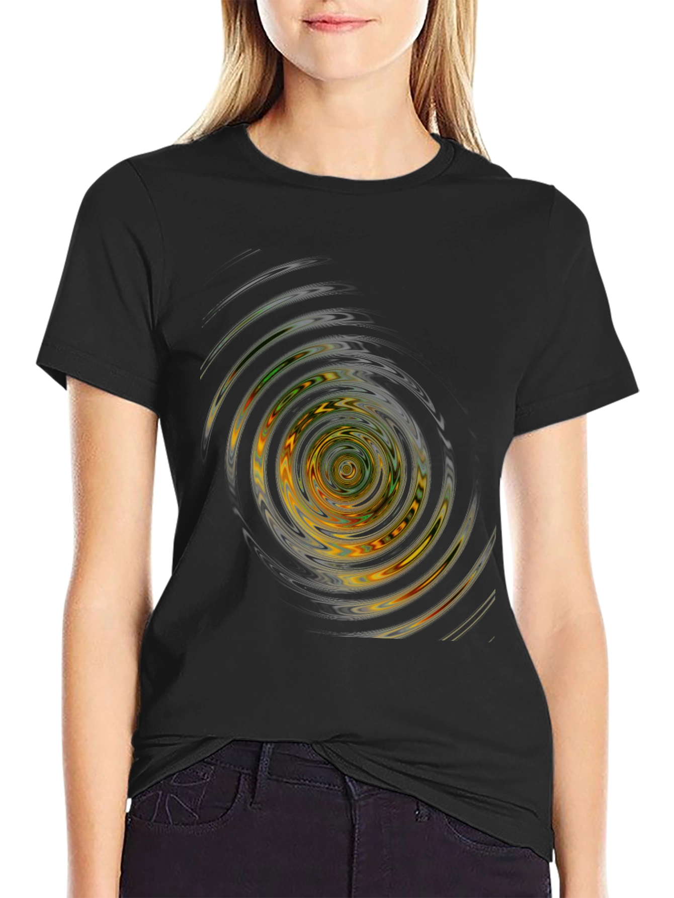 Vortex Graphic Black T-Shirt