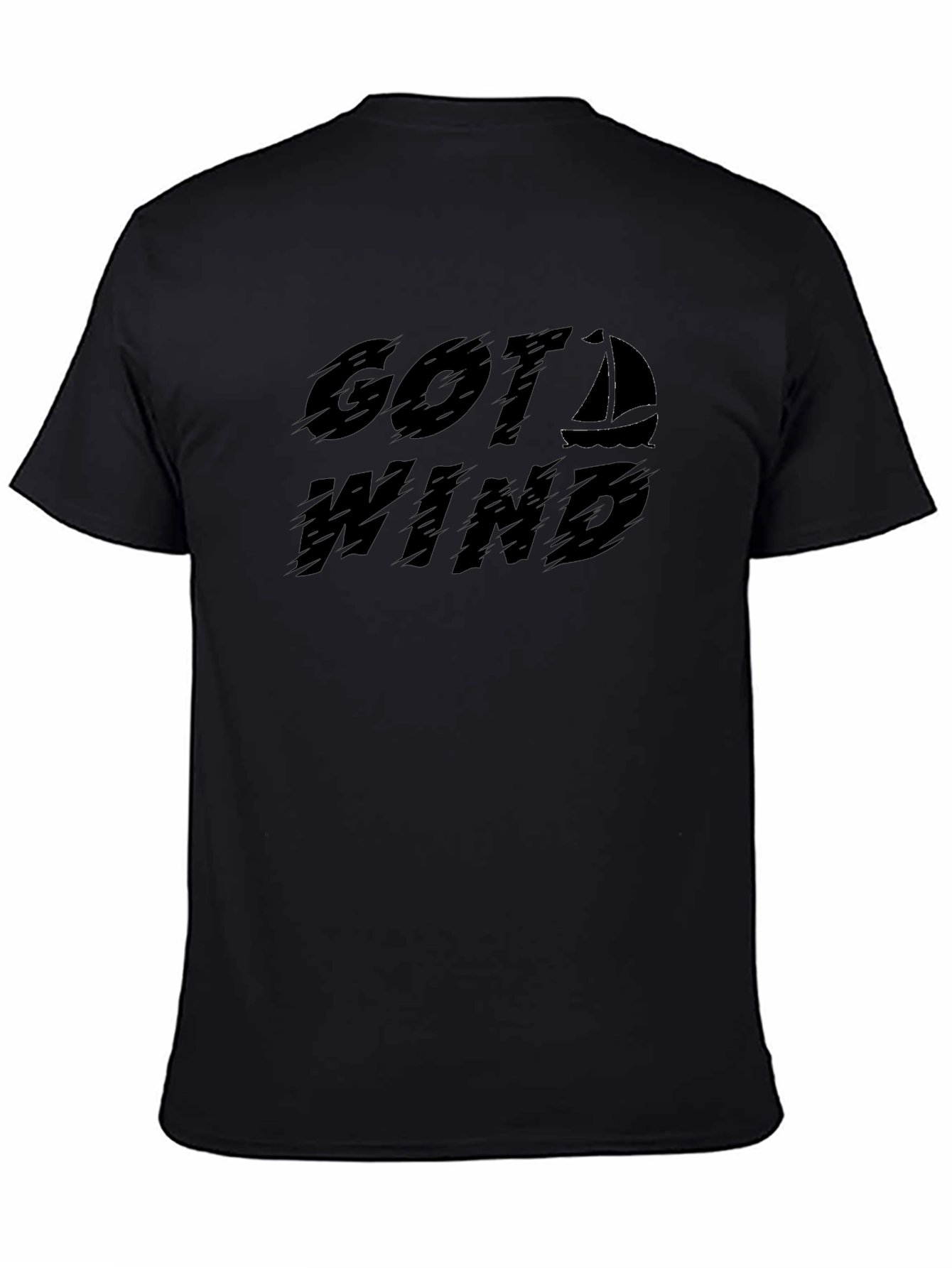 Got Wind Sailing T-Shirt - Black Graphic Tee