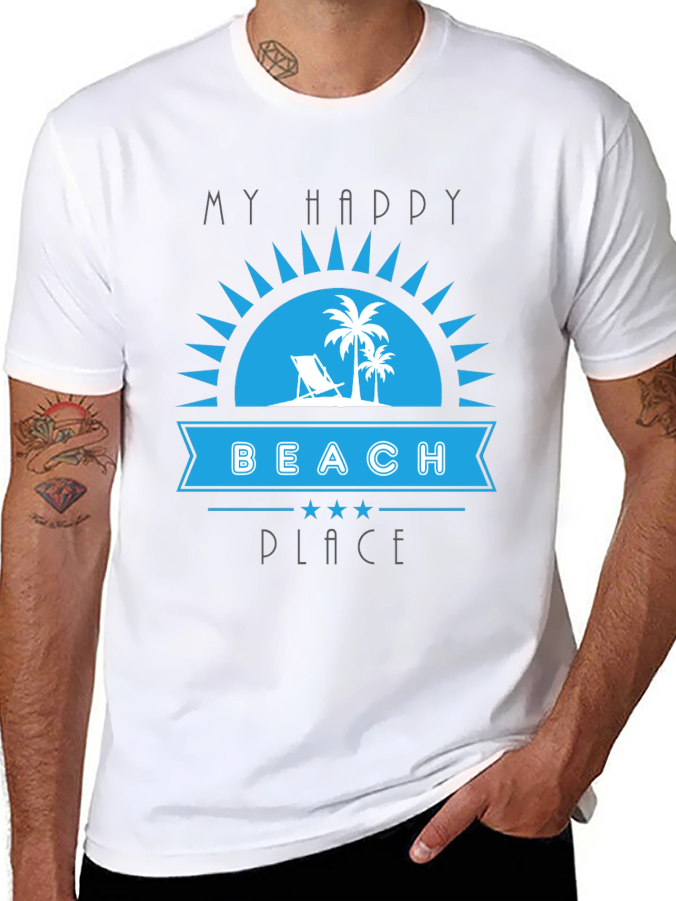 My Happy Beach Place Graphic T-Shirt