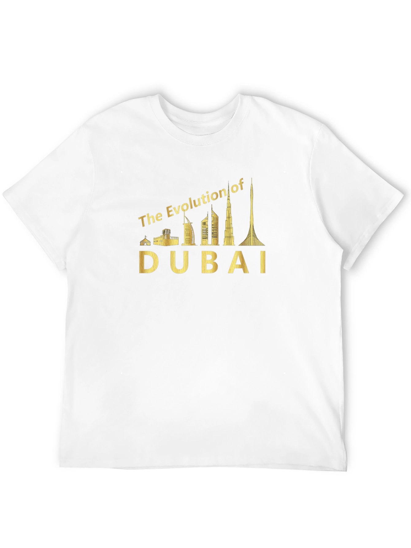 Dubai Evolution T-Shirt - Cityscape Graphic Tee