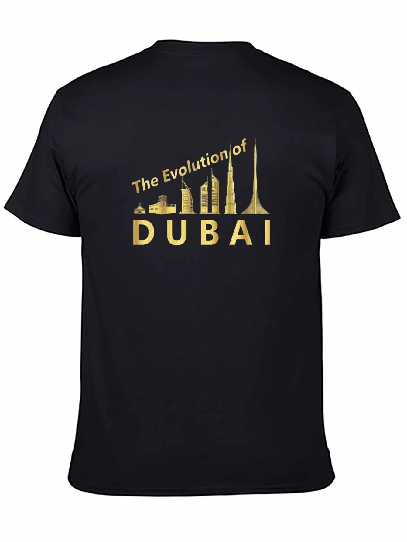 Dubai Evolution T-Shirt - Cityscape Graphic Tee