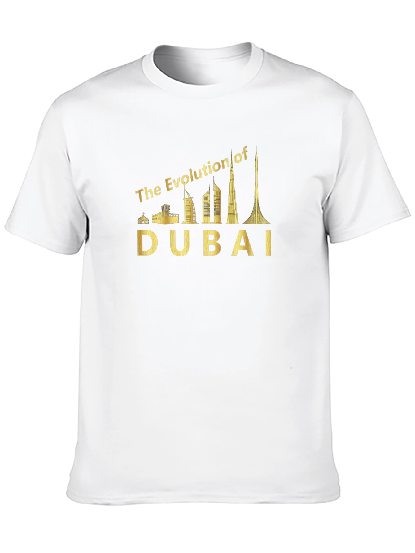 Dubai Evolution T-Shirt - Cityscape Graphic Tee