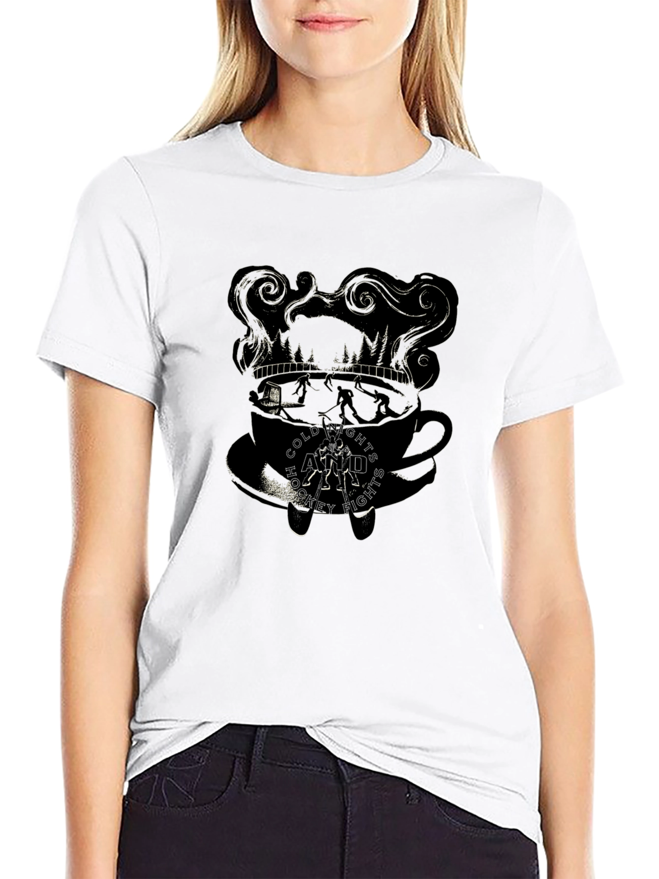 Cold Nights and Hockey Fights T-Shirt