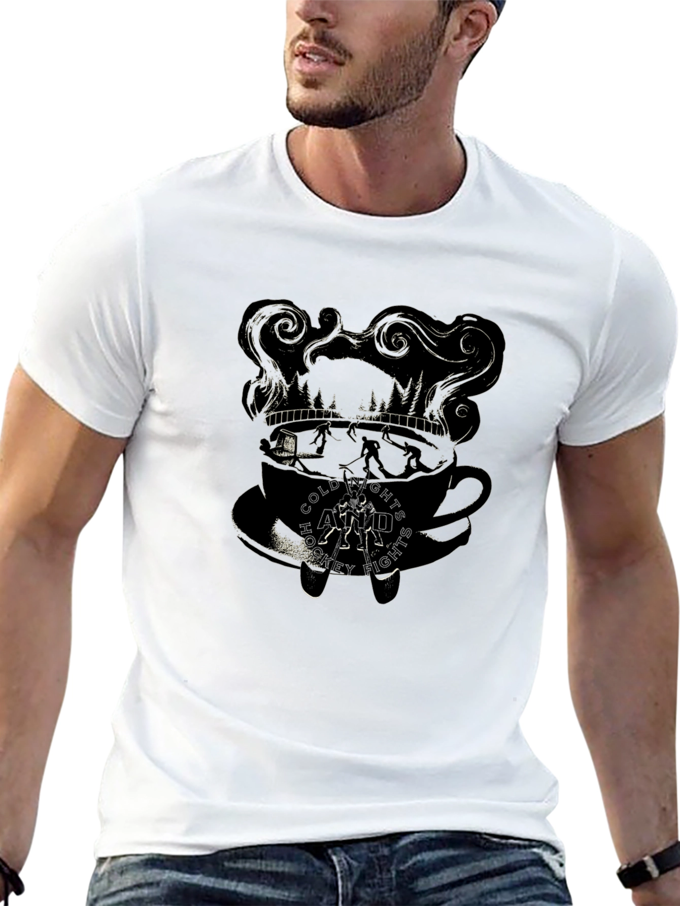 Cold Nights and Hockey Fights T-Shirt