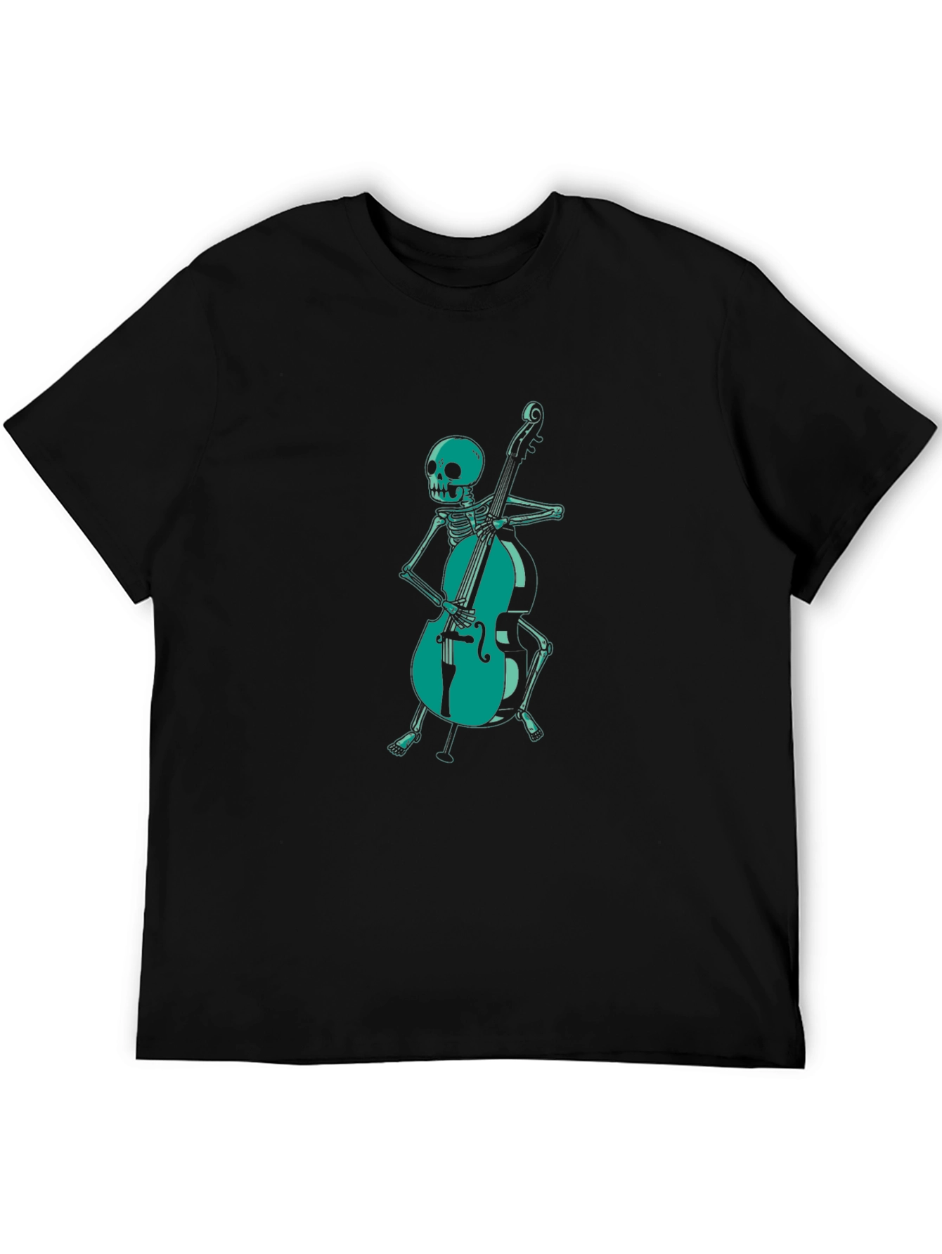 Skeleton Cellist Graphic Tee