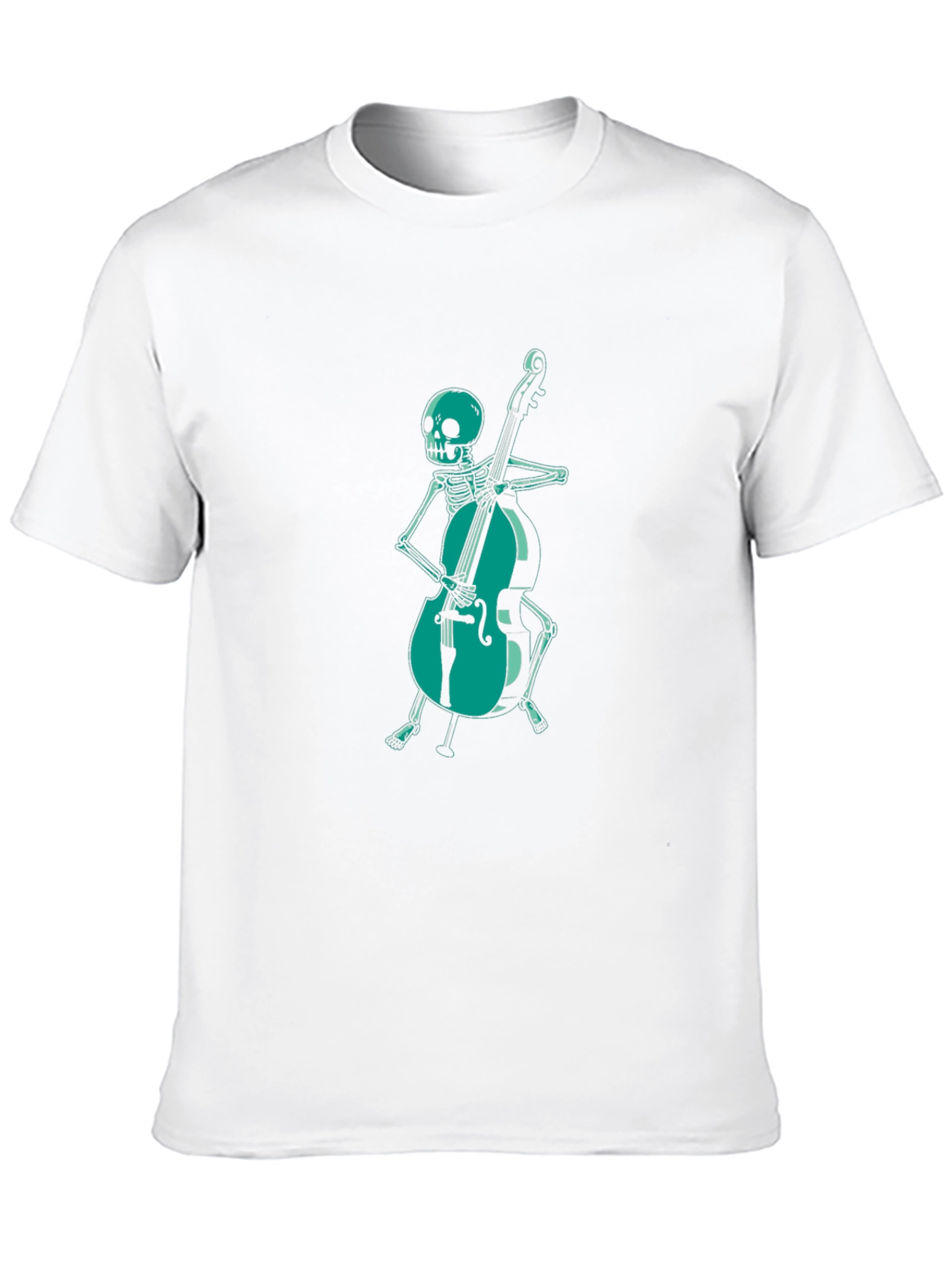 Skeleton Cellist Graphic Tee
