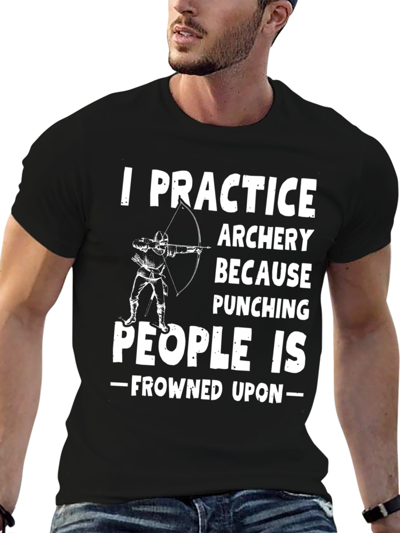 Archery Practice Funny Graphic Tee