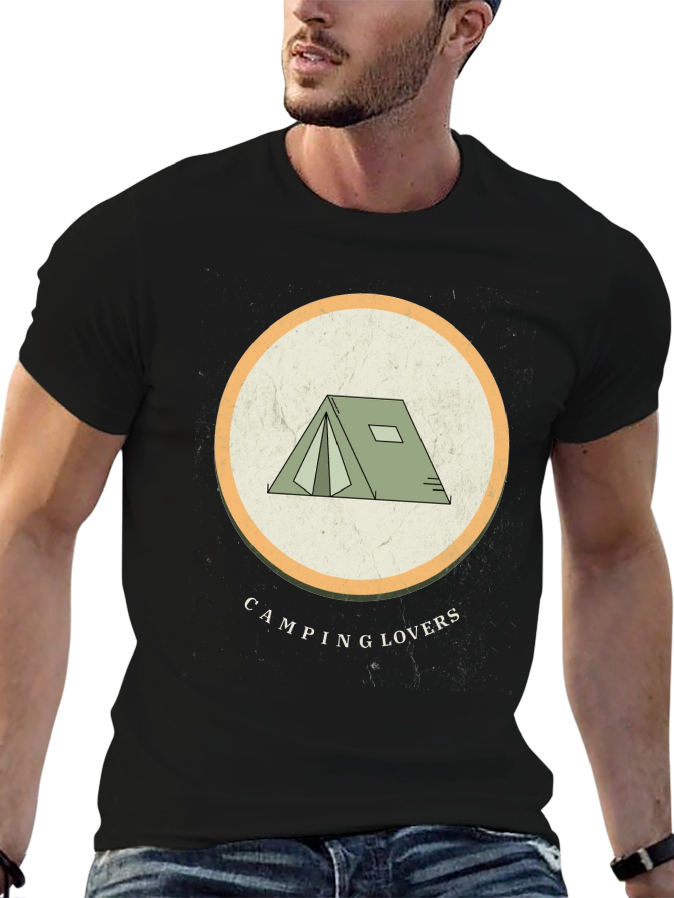 Camping Lovers Graphic Tee - Adventure Ready!