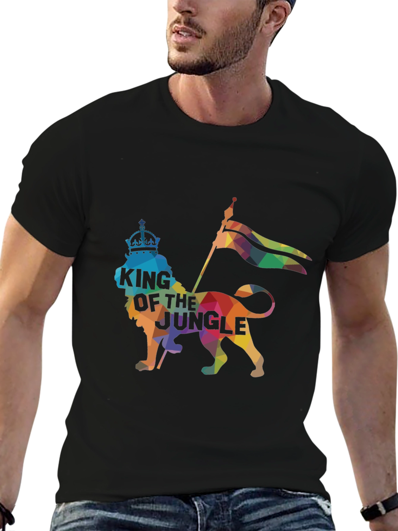 King of the Jungle Graphic Tee - Black