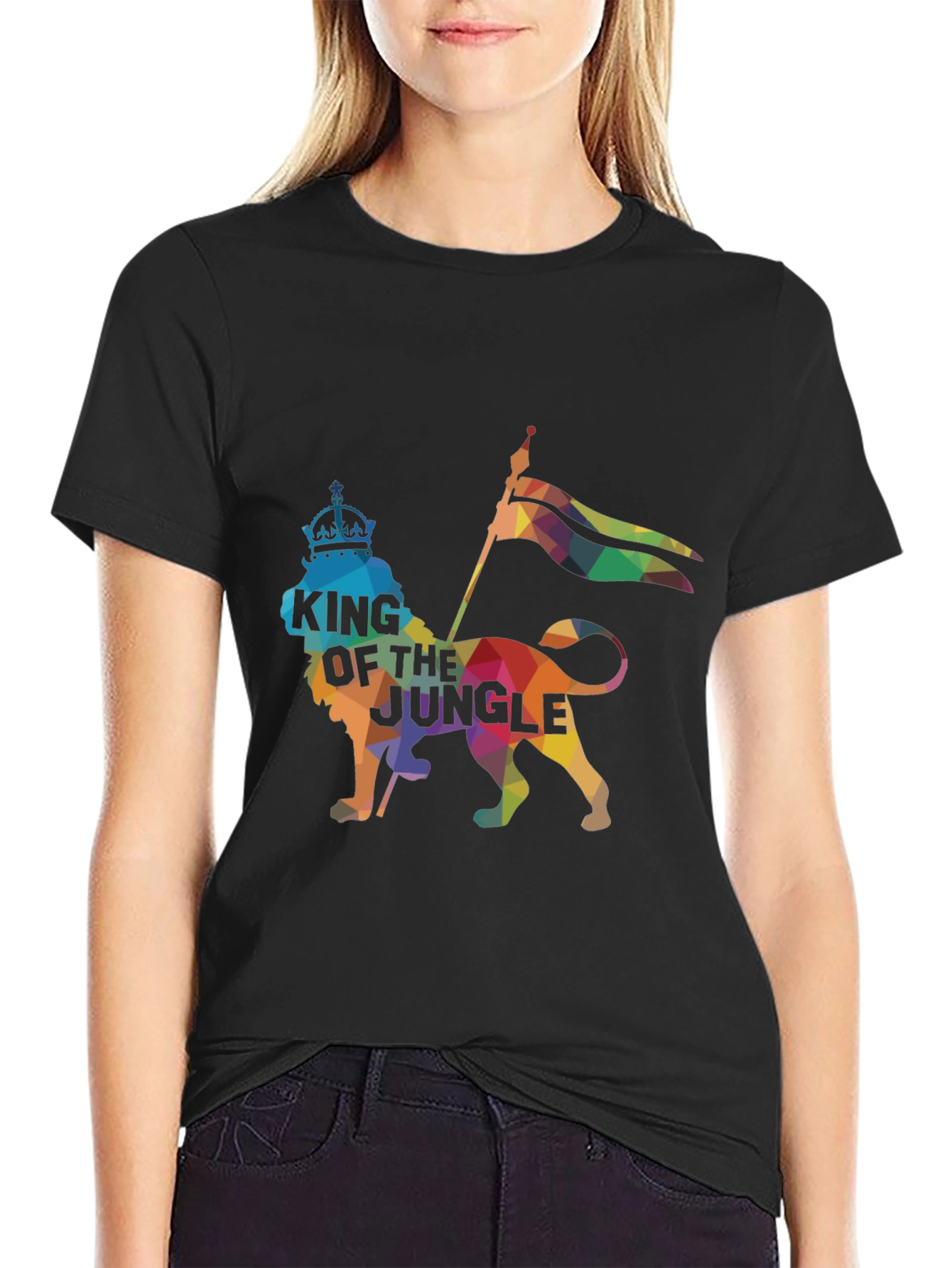 King of the Jungle Graphic Tee - Black