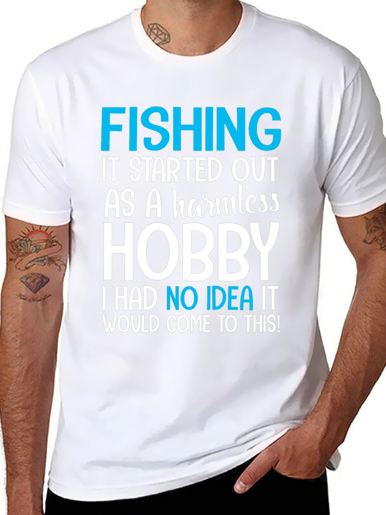 Fishing Hobby Tee - Funny Graphic T-Shirt