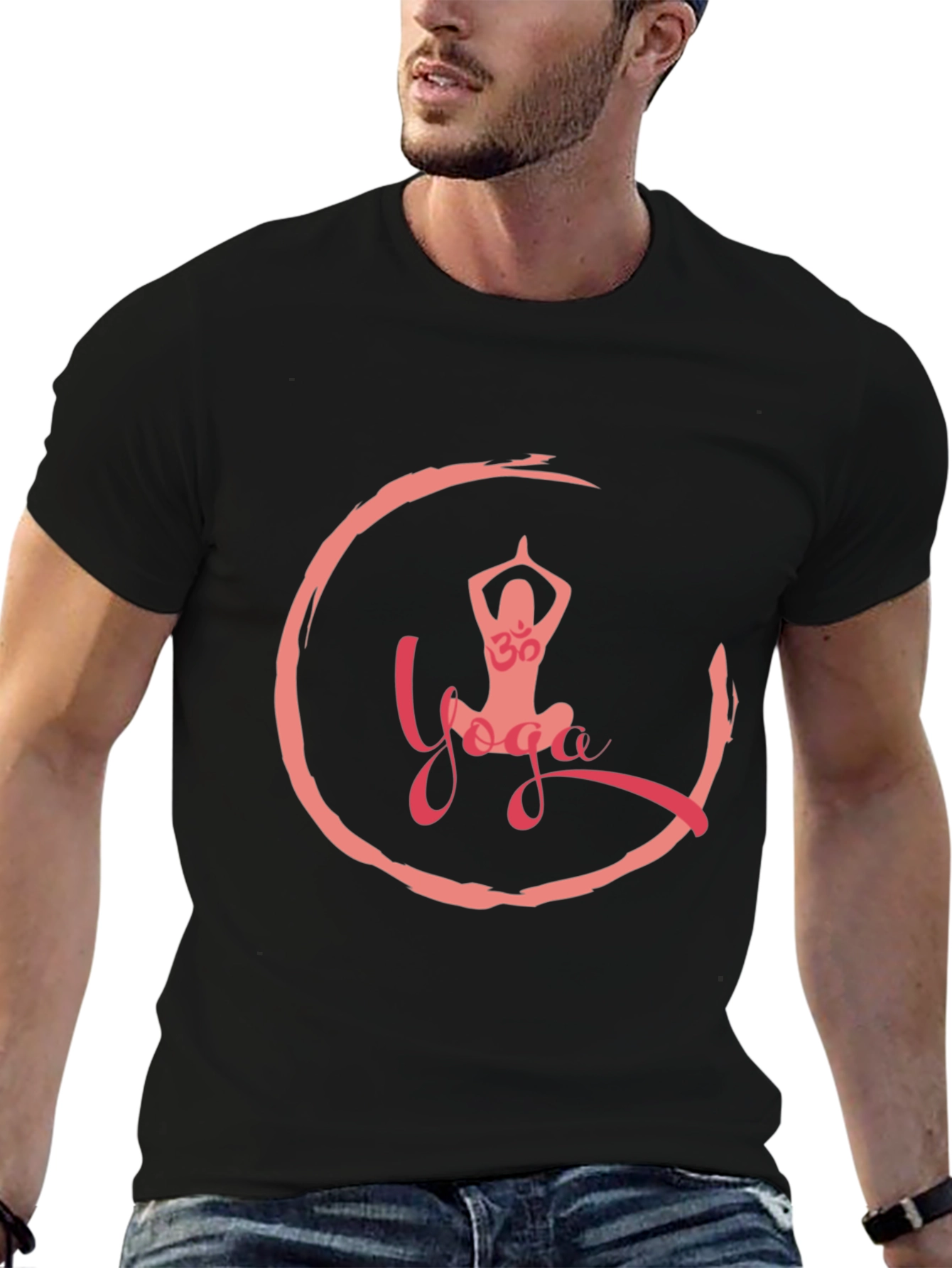 Yoga T-Shirt: Om Circle Design