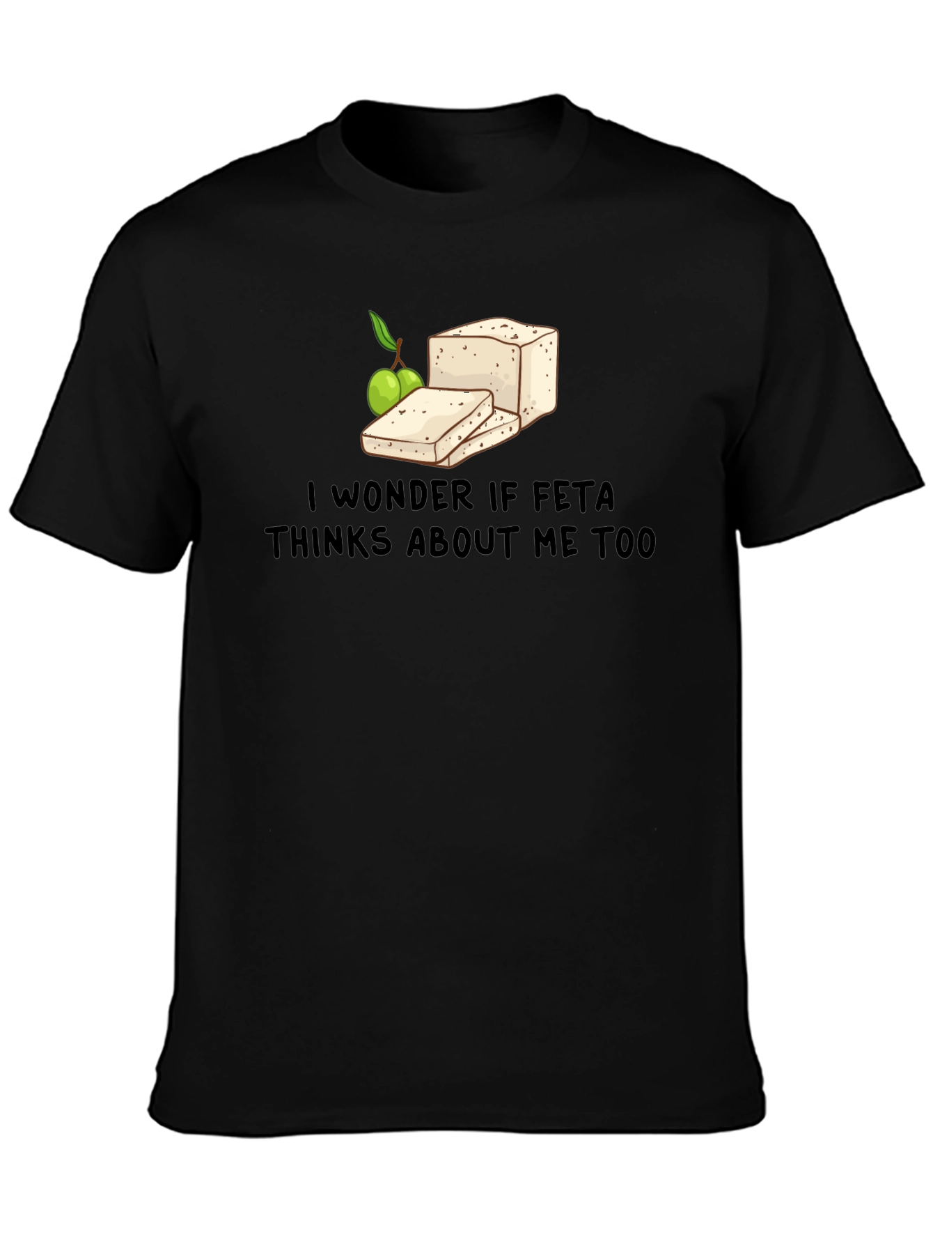 Feta Cheese Lovers Graphic T-Shirt