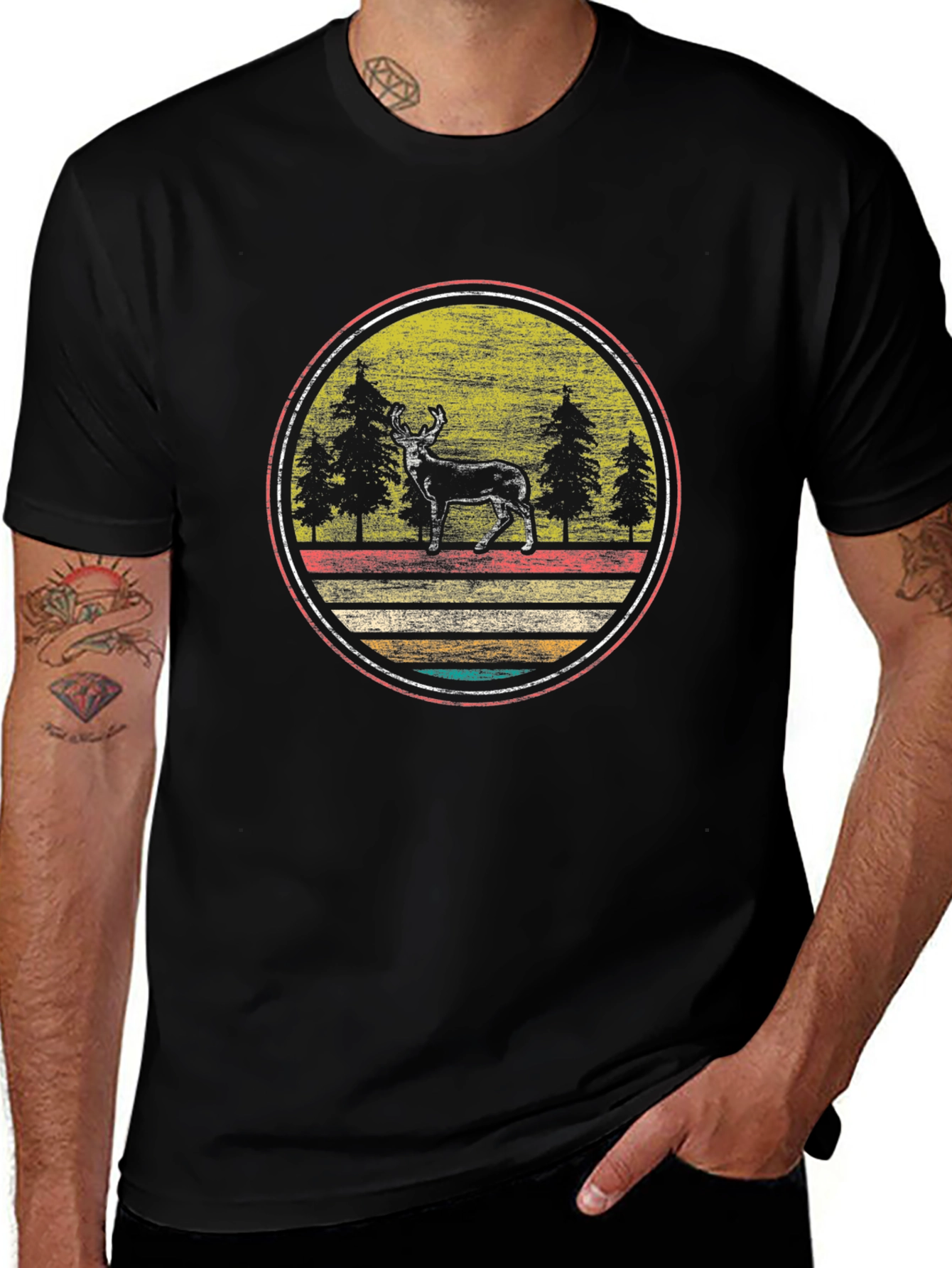 Retro Moose Graphic Tee