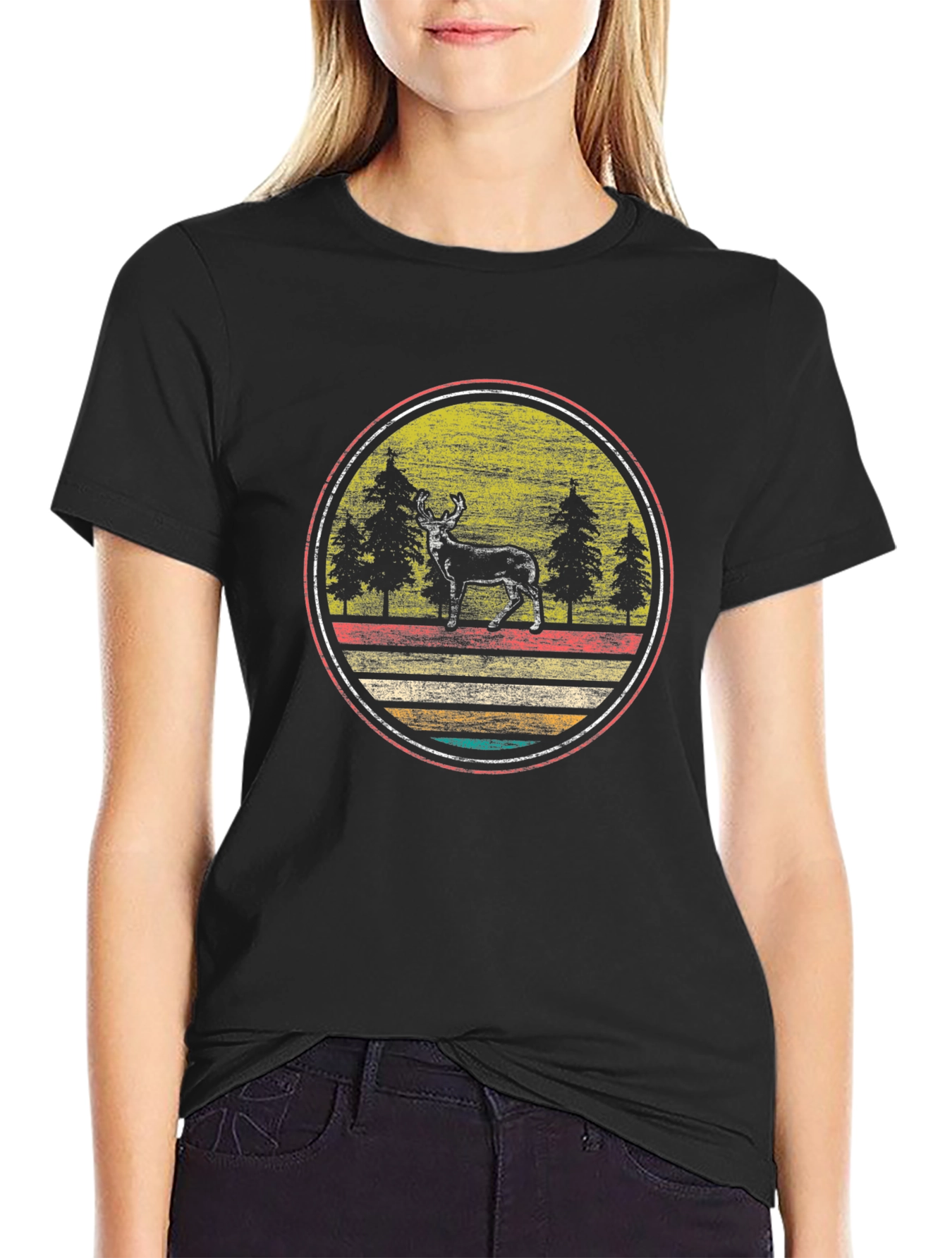 Retro Moose Graphic Tee