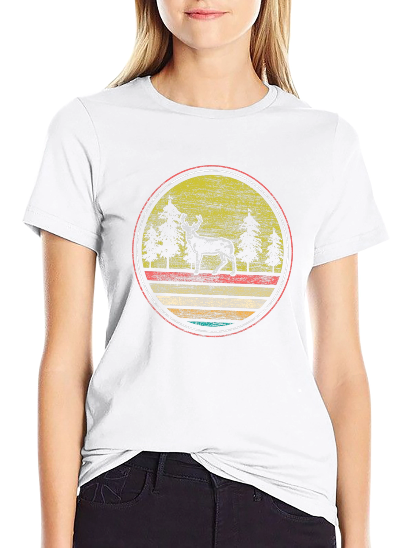 Retro Moose Graphic Tee