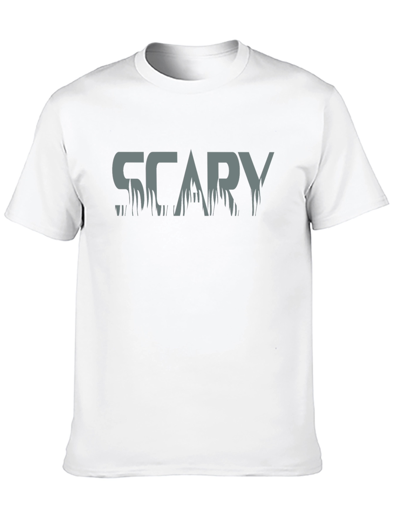 Mens Scary Graphic Print T-Shirt