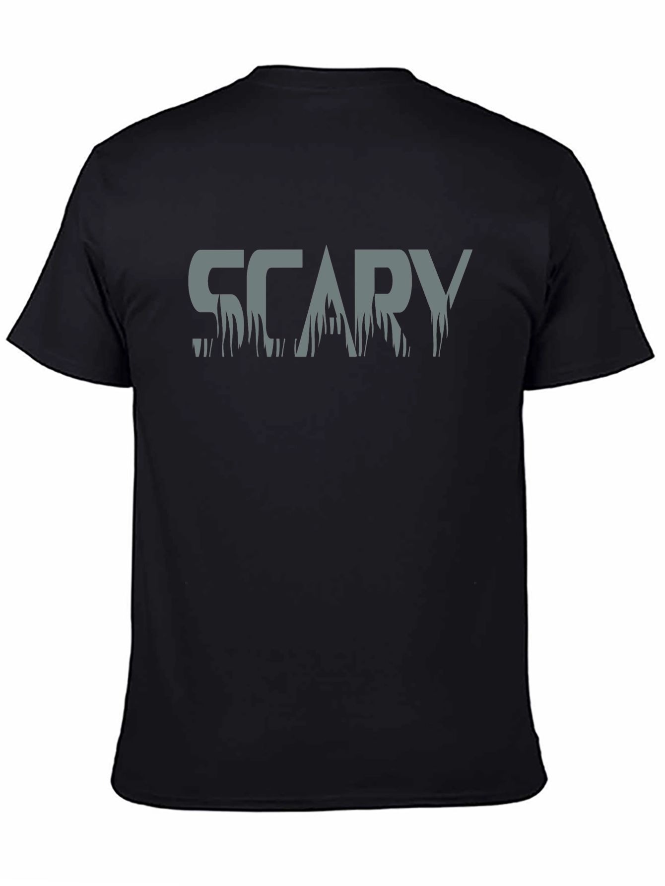 Mens Scary Graphic Print T-Shirt