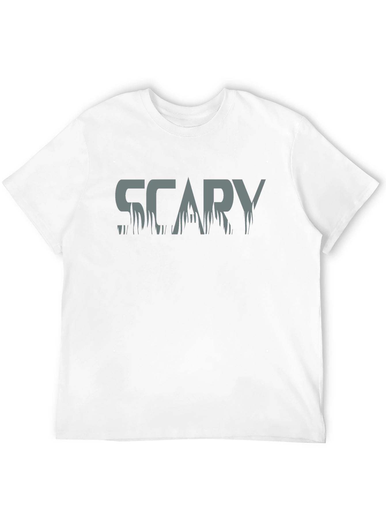 Mens Scary Graphic Print T-Shirt