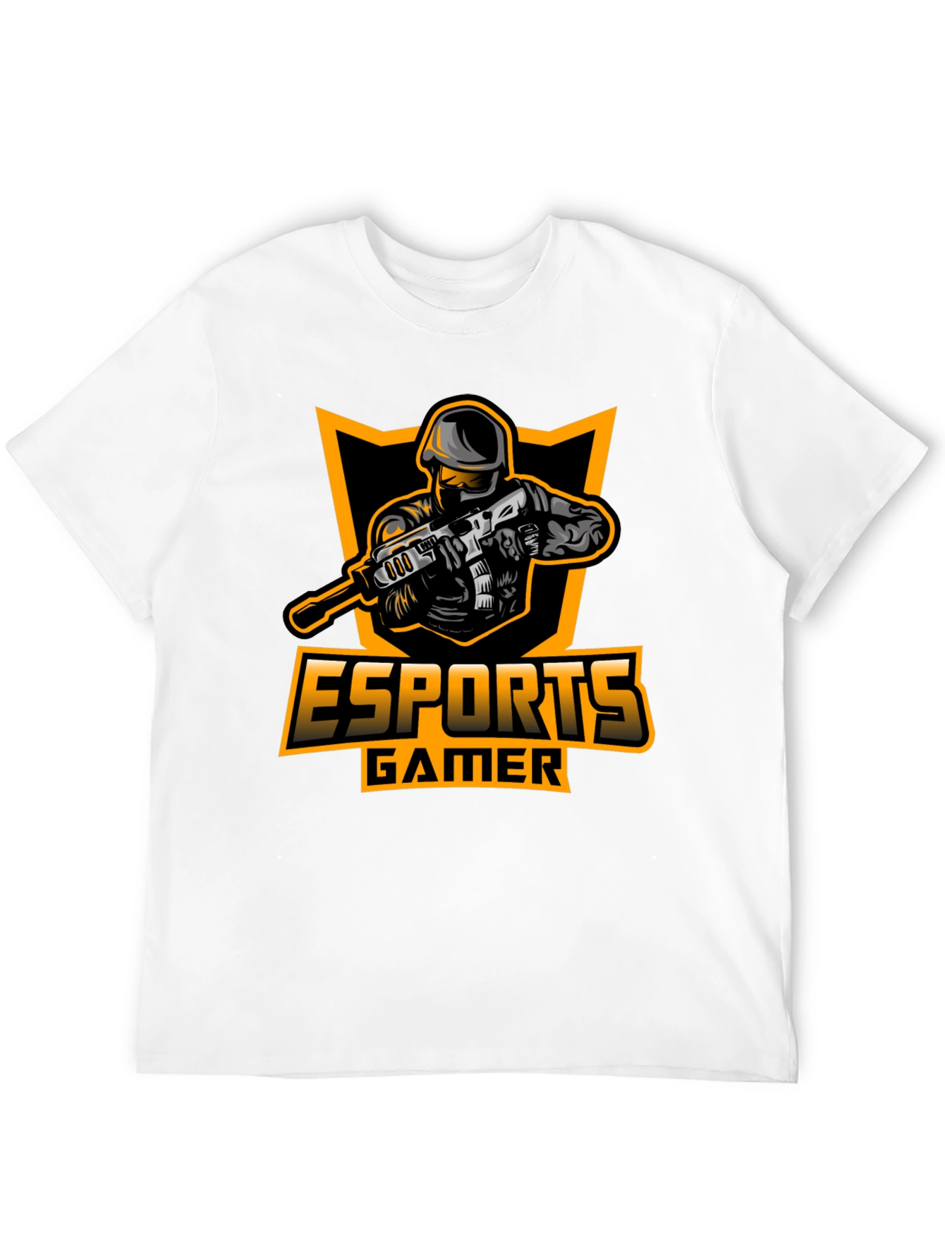 Esports Gamer Graphic Black T-Shirt