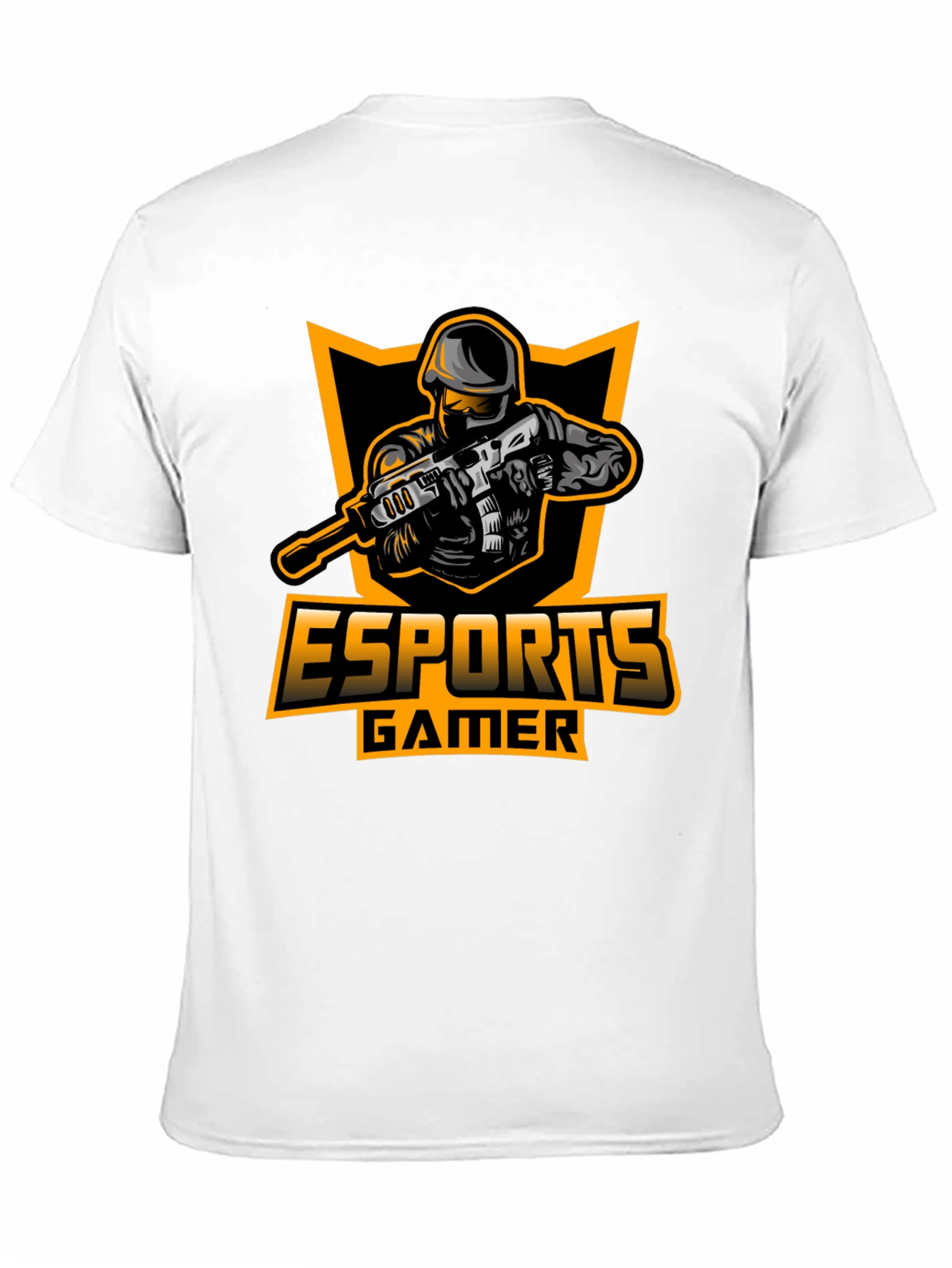 Esports Gamer Graphic Black T-Shirt