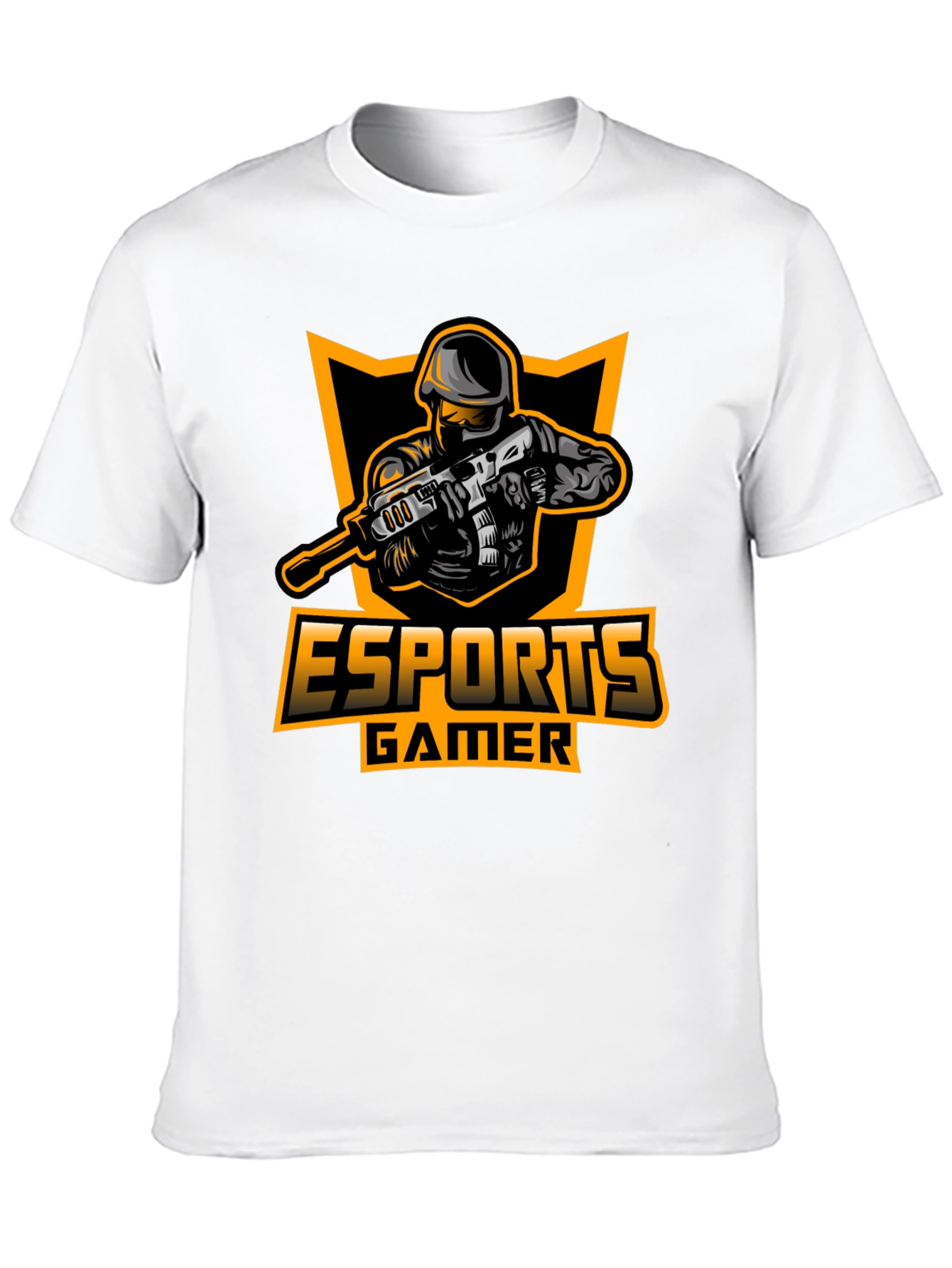 Esports Gamer Graphic Black T-Shirt