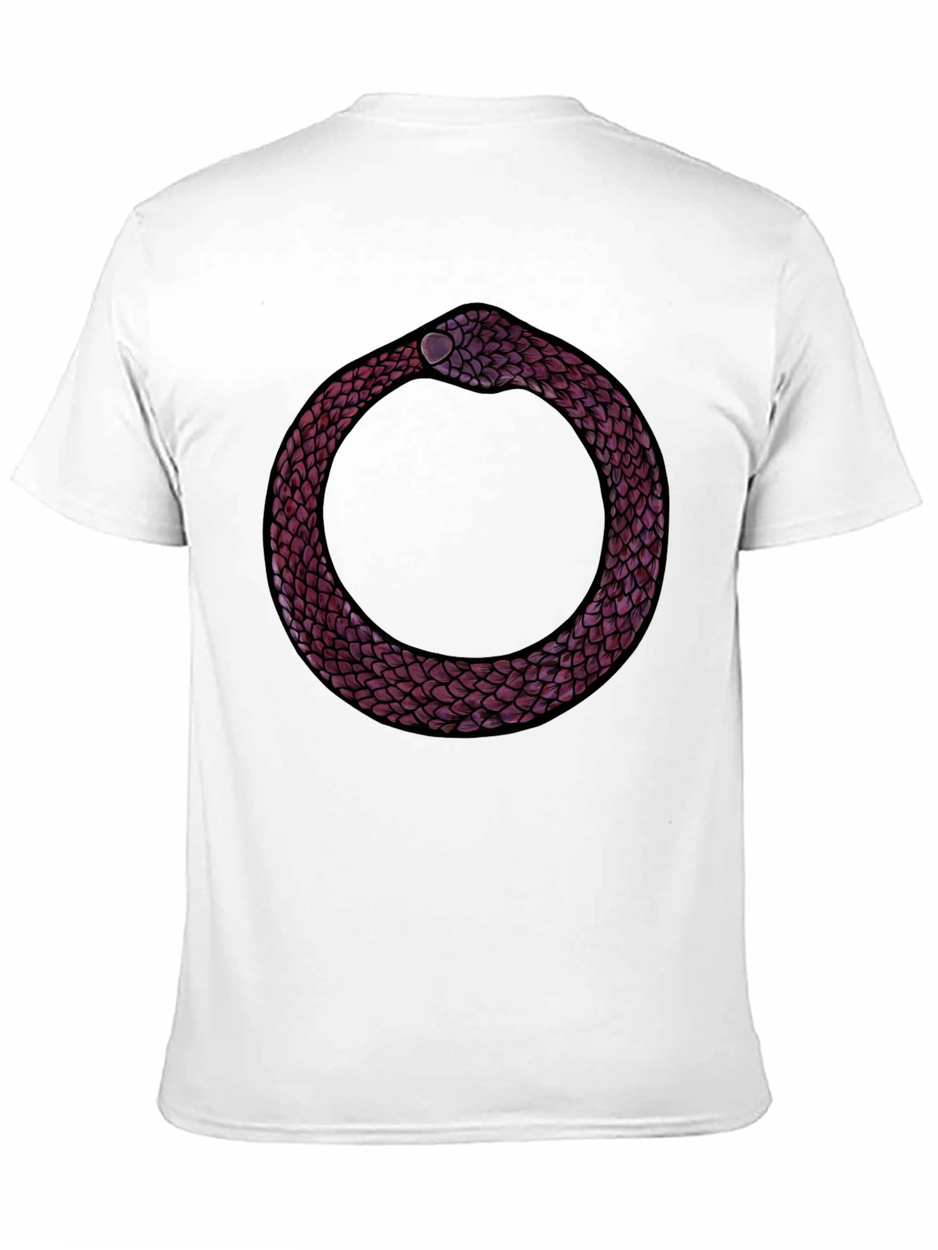 Ouroboros Snake Graphic Tee - Symbolic Design