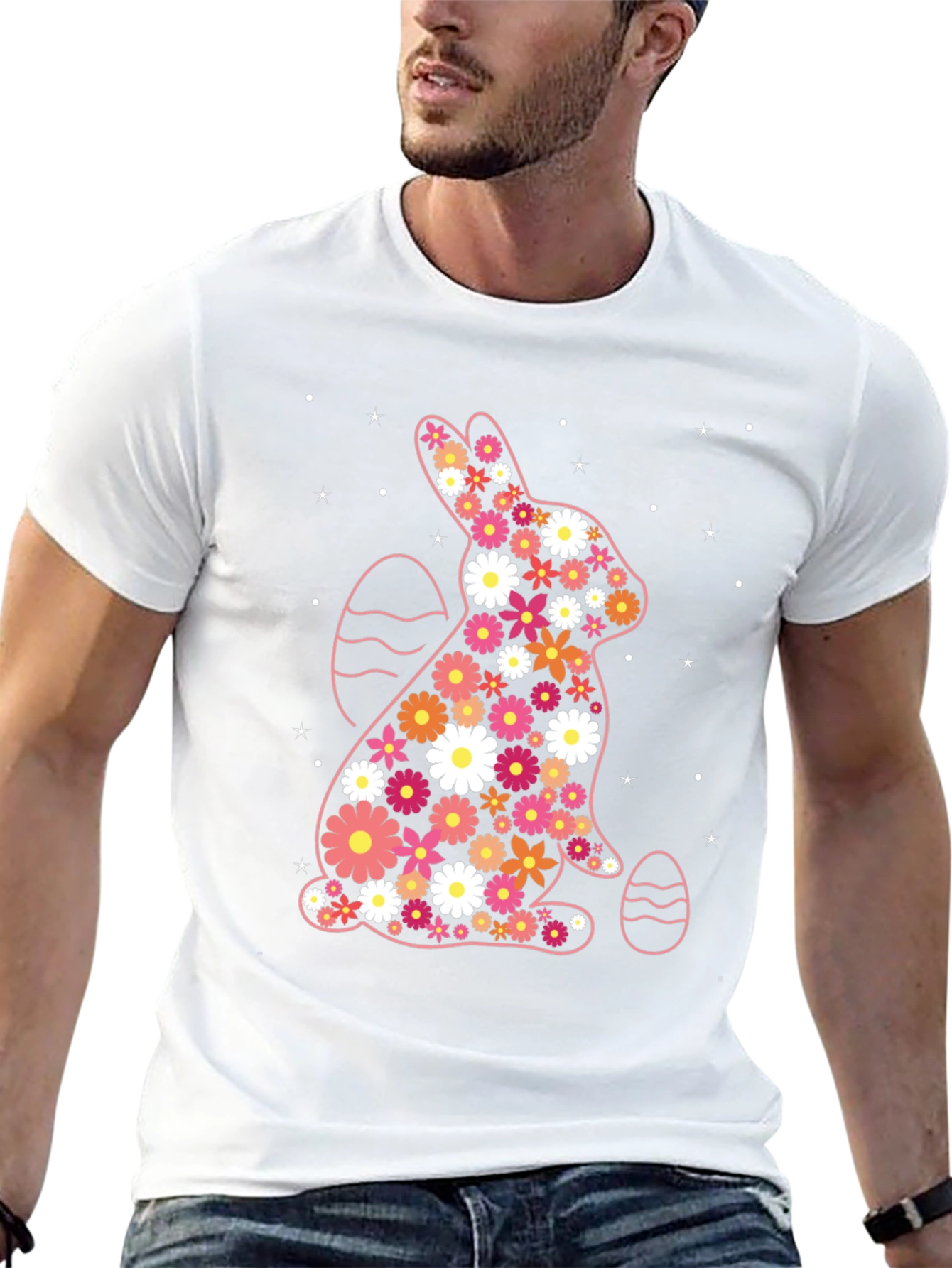 Floral Easter Bunny T-Shirt