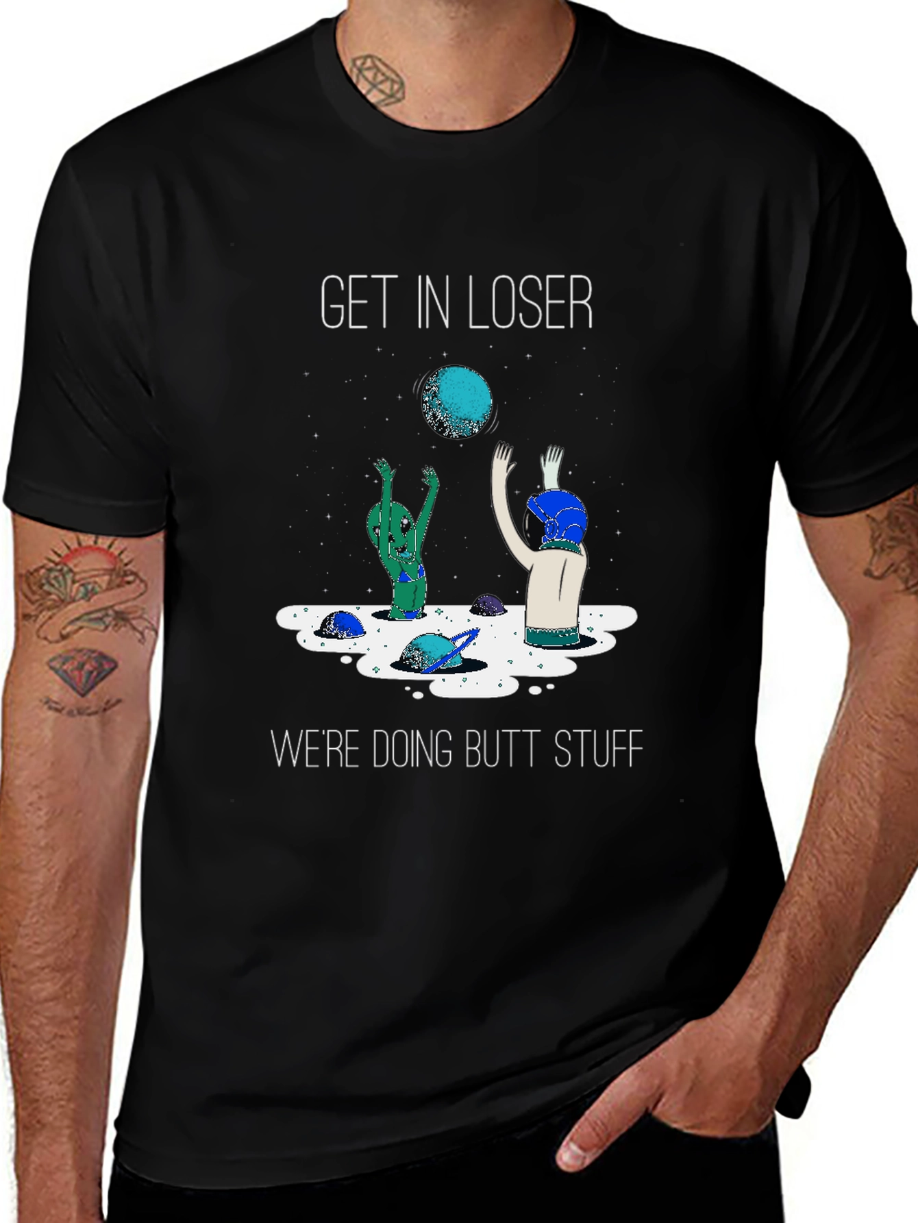 Funny Alien Butt Stuff T-Shirt
