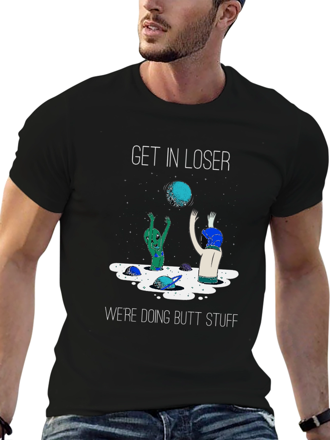 Funny Alien Butt Stuff T-Shirt
