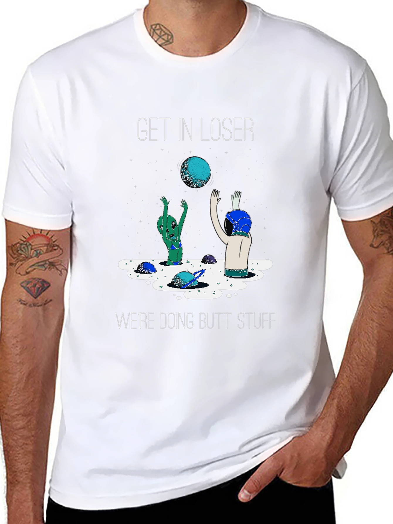 Funny Alien Butt Stuff T-Shirt