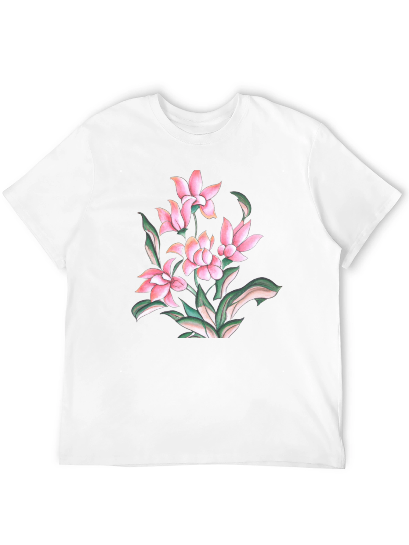 Floral Print Crew Neck T-Shirt
