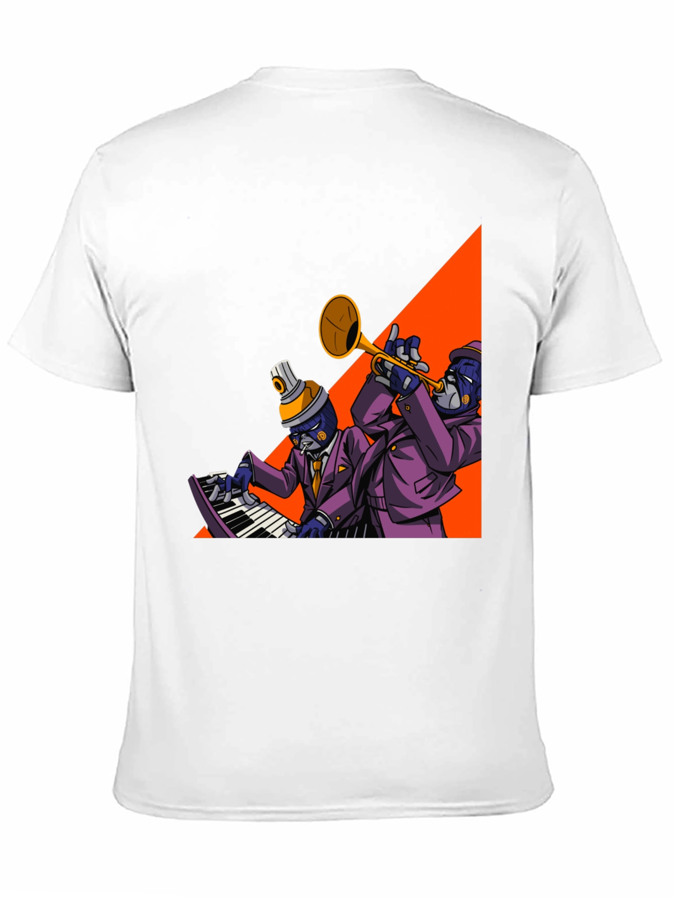 Jazz Duo Graphic Tee - Cool Musician T-Shirt