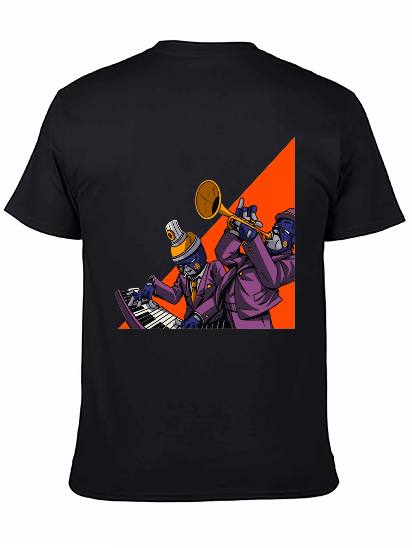 Jazz Duo Graphic Tee - Cool Musician T-Shirt