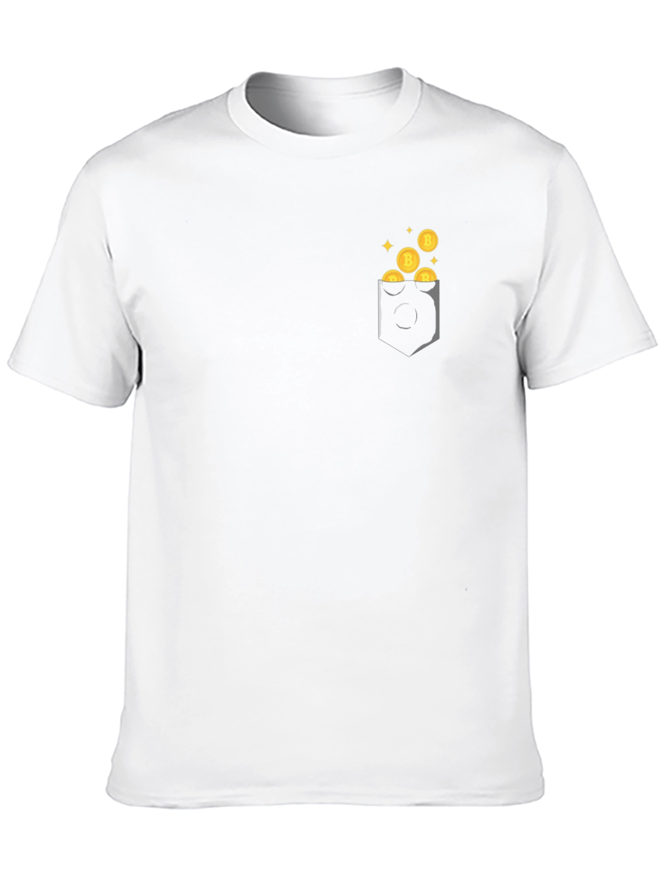 Bitcoin Pocket Graphic Tee - Black