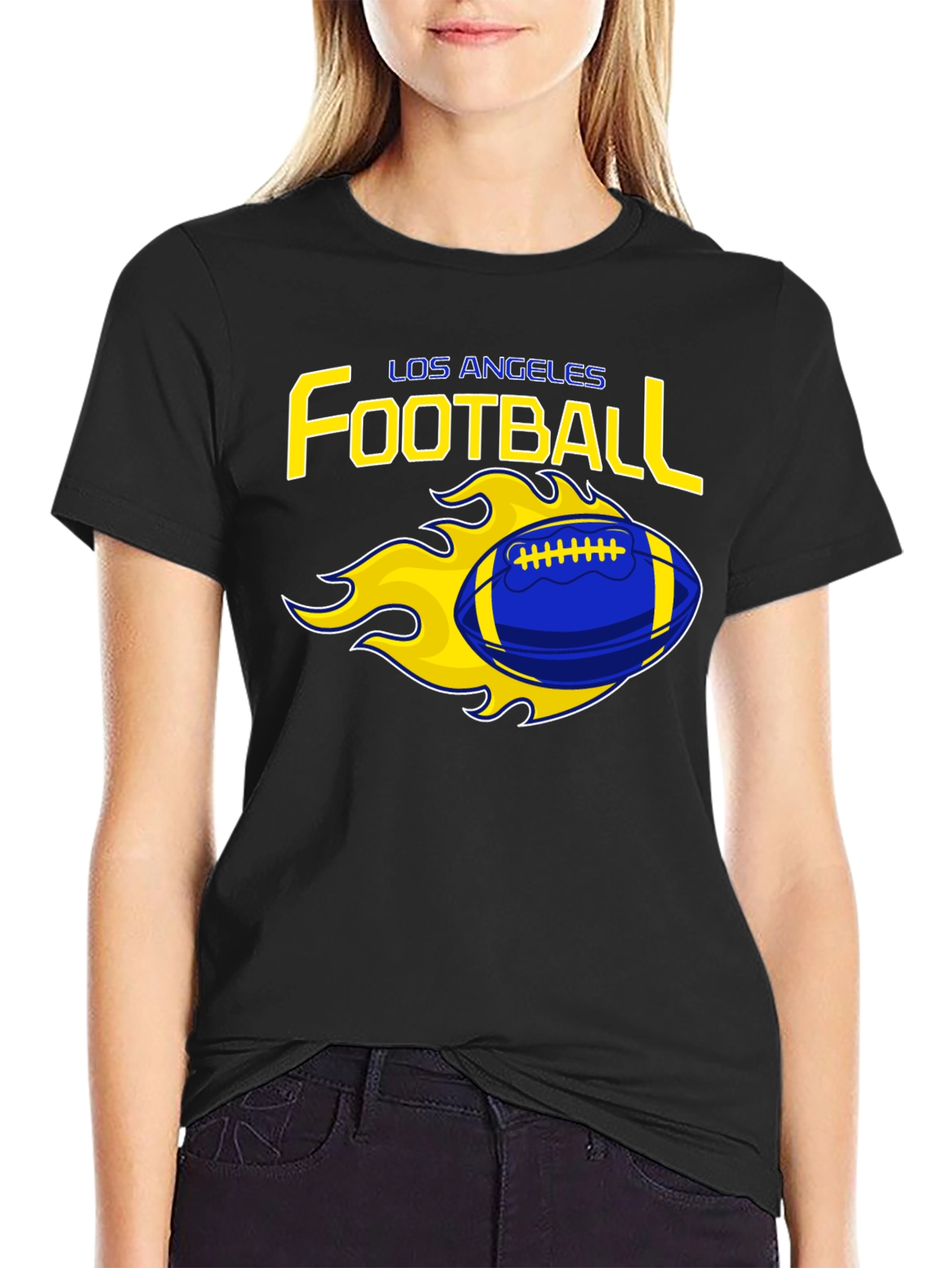 Los Angeles Football Flaming Graphic Tee