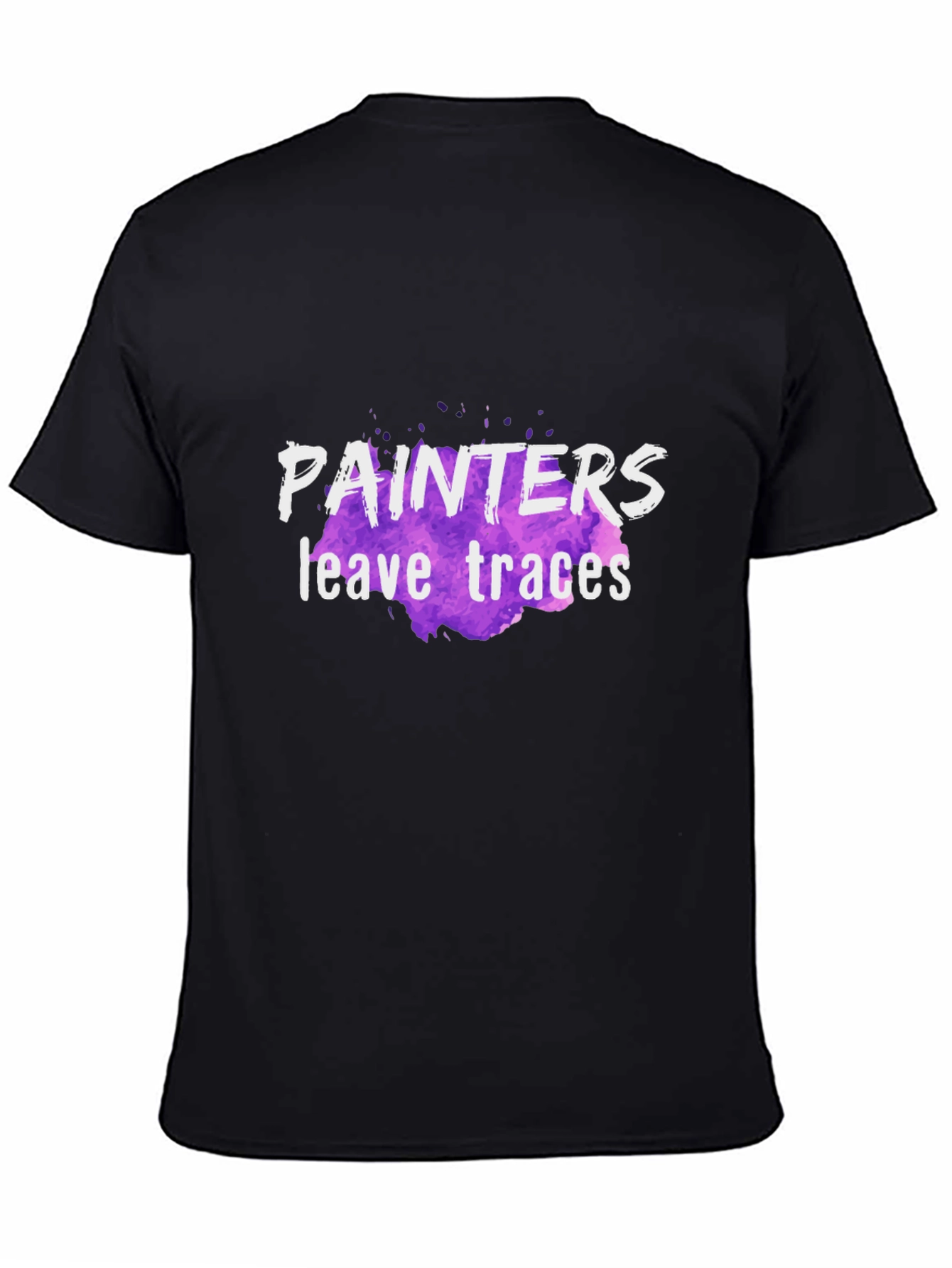 Painters Leave Traces Black T-Shirt