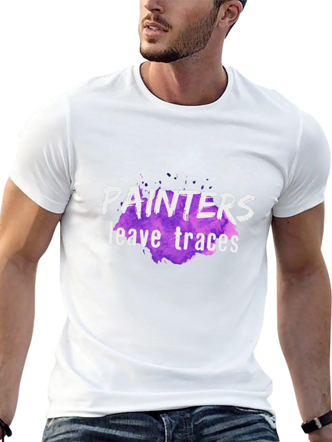 Painters Leave Traces Black T-Shirt