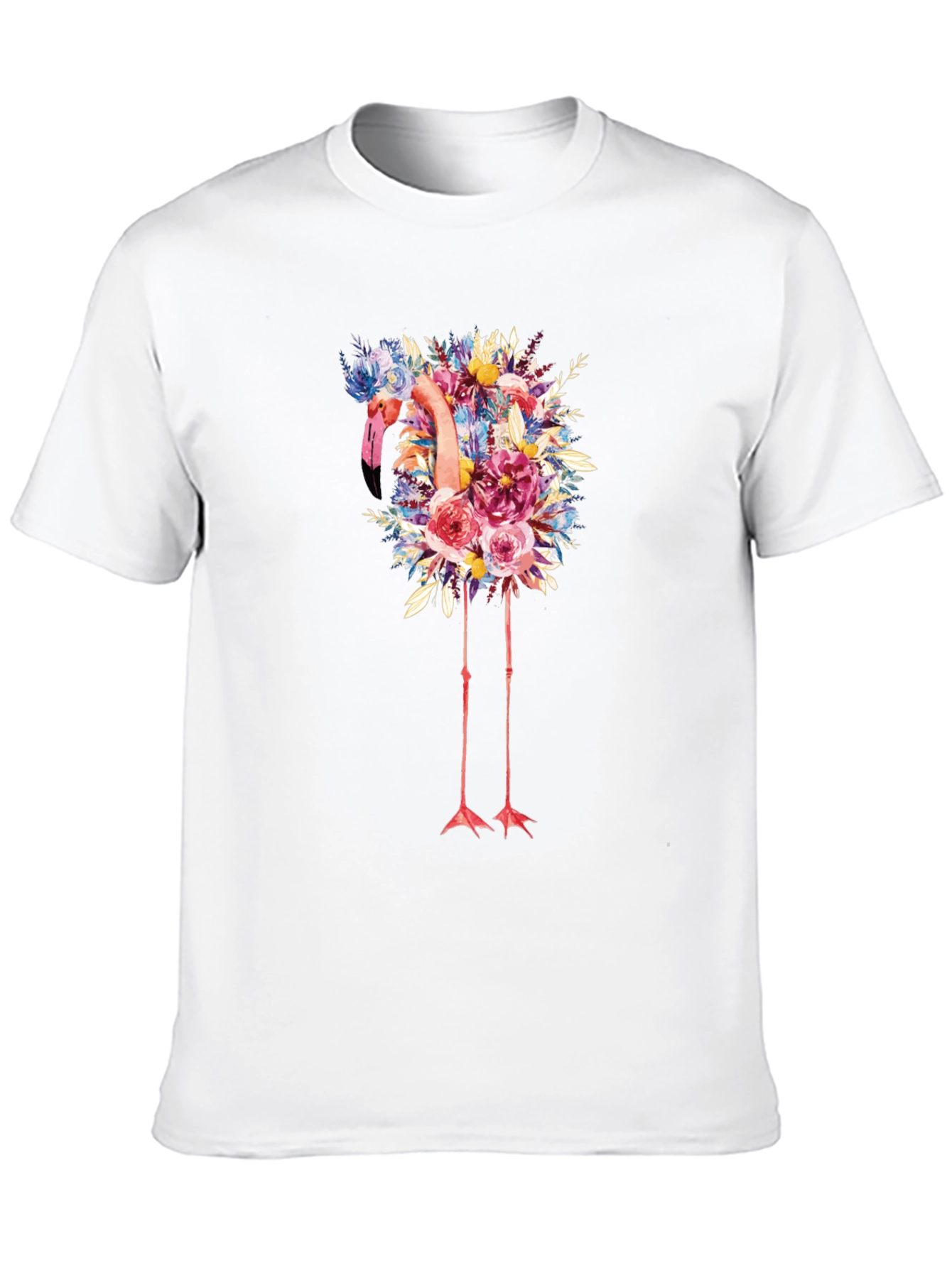 Floral Flamingo Graphic Tee